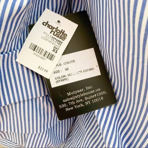 CHARLOTTE russe Style HOUSE Off the Shoulder Top - Picture 5 of 6